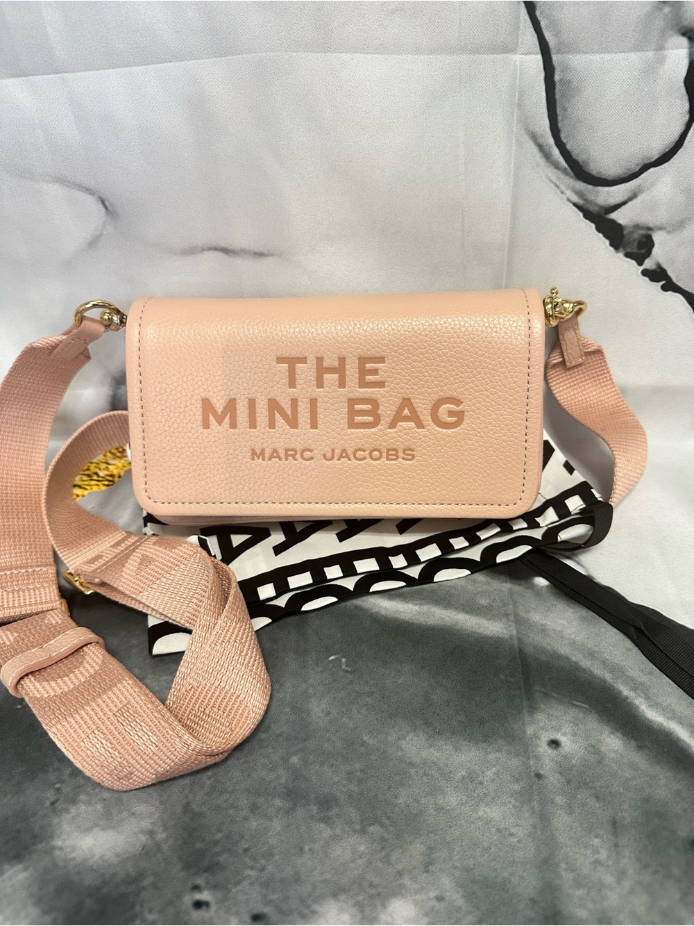 Marc Jacobs The Mini Bag Blush Pink Leather Crossbody